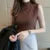 Korean Tops Spring New Summer Tops Clothes Sleeveless Blouse Knit Elastic Blusas
