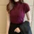 Tops and Blouses Summer Short Sleeve Blouse Blusas Mujer De Moda Turtleneck Knitted Blouse Shirt Tops