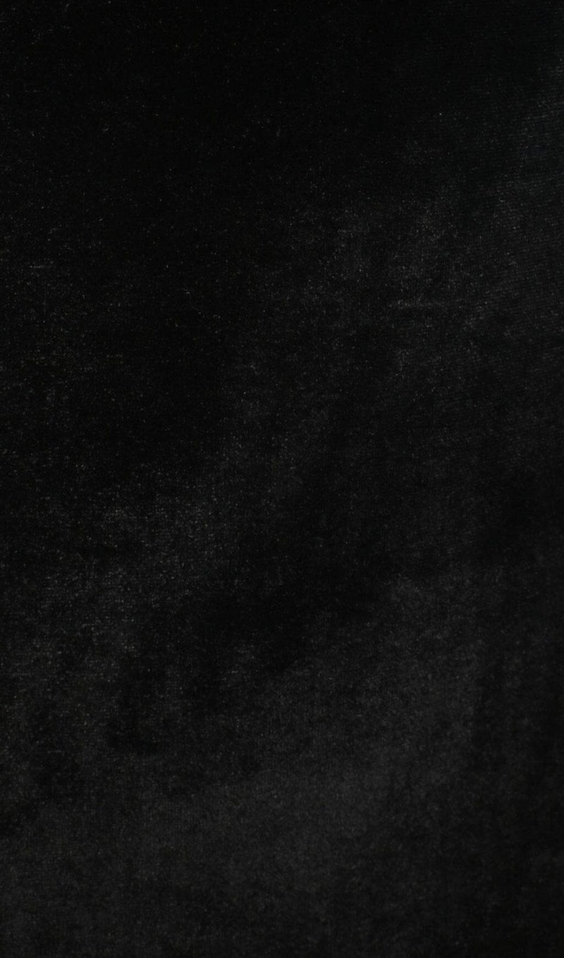 Strapless Bodycon Velvet Mini Dress in Black