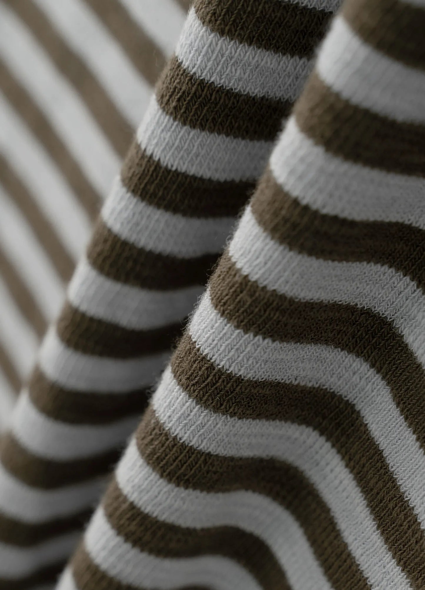 Wide Neck Striped T-shirt