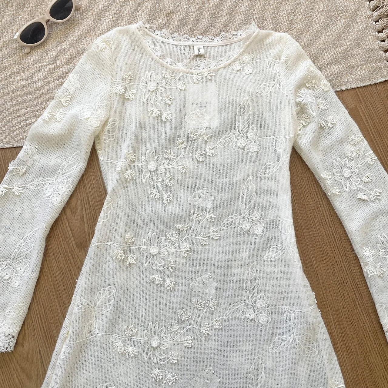 Lace Midi Dress for French Flare Sleeve Slim Aline Long Dresses Autumn Vestidos Female Clothing New