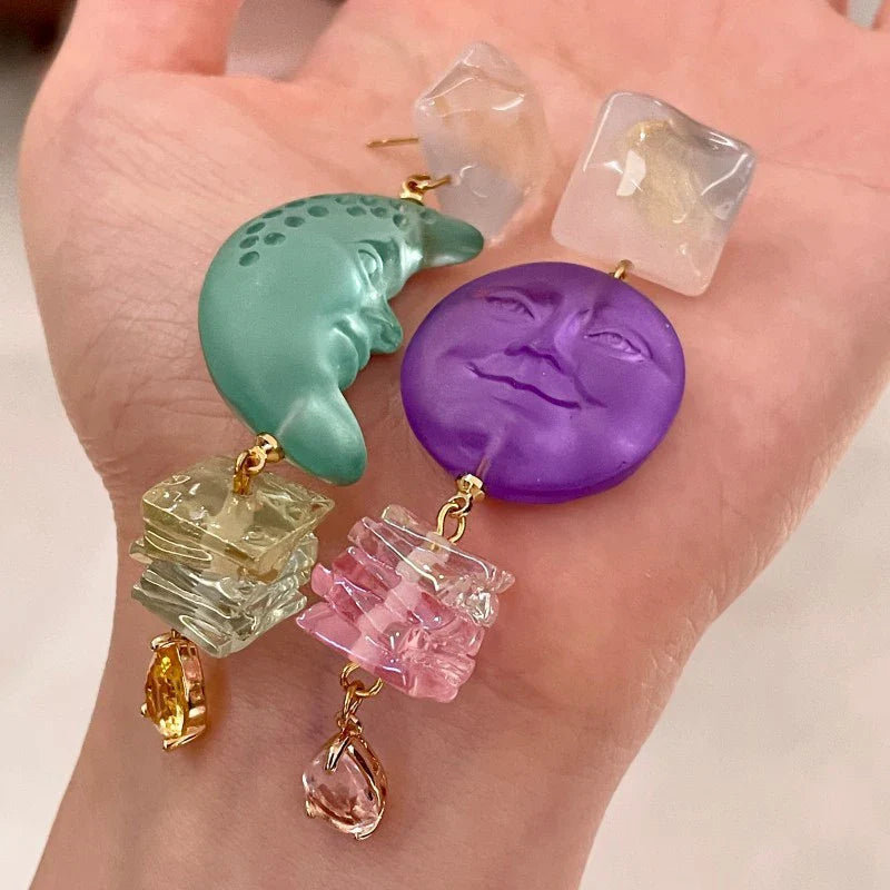 Celestial Crystal Drop Earrings