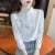Embroidery Spring Autumn Blouses Shirts Lady Long Sleeve Turn-down Collar Color Blusas Tops Df4775