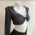 See Through Cardigans Long Sleeve Mesh Lace Up Crop Tops Short Cardigans