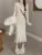 Autumn Knitted Dresses for Ruffles V-neck Bodycon Midi Dress Korean Vestidos Mujer New Knitwear