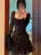 French Lace Mini Dress Y2k Off Shoulder Lace Up Ruffles A-line Autumn Spring Long Sleeve Party Dress Prom Vestidos