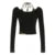 Patchwork Leopard Haled Fake Two Piece T-shirt Long Sleeve Slim Design S New Blouses & Shirt