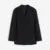 Metal Button Blazer Suit Slim V Neck Long Sleeve Fake Pocket Jacket Autumn Shoulder Pads Office Lady Outwear