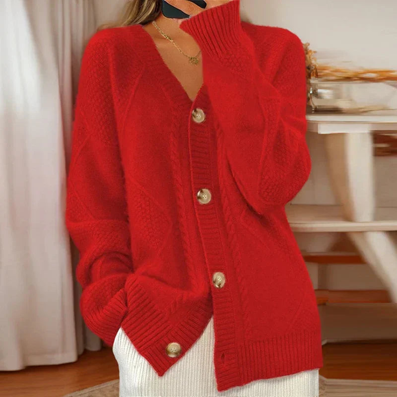 Elionysse – Cable-knit Cardigan