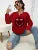 Leopard Print Smile Face Love Printed Sweatshirt Autumn Soft Hoody Fleece Warm Hoodies Street All-match Female Pullover