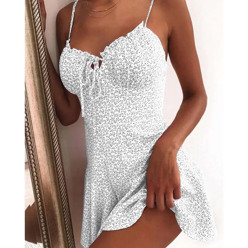 Strapless Backless Camisole Mini Dress
