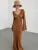 Crochet Beach Maxi Dress ’s Knitted Hollow Bikini Swimsuit Cover-up Sun Protection Dress See Through Slim Lady