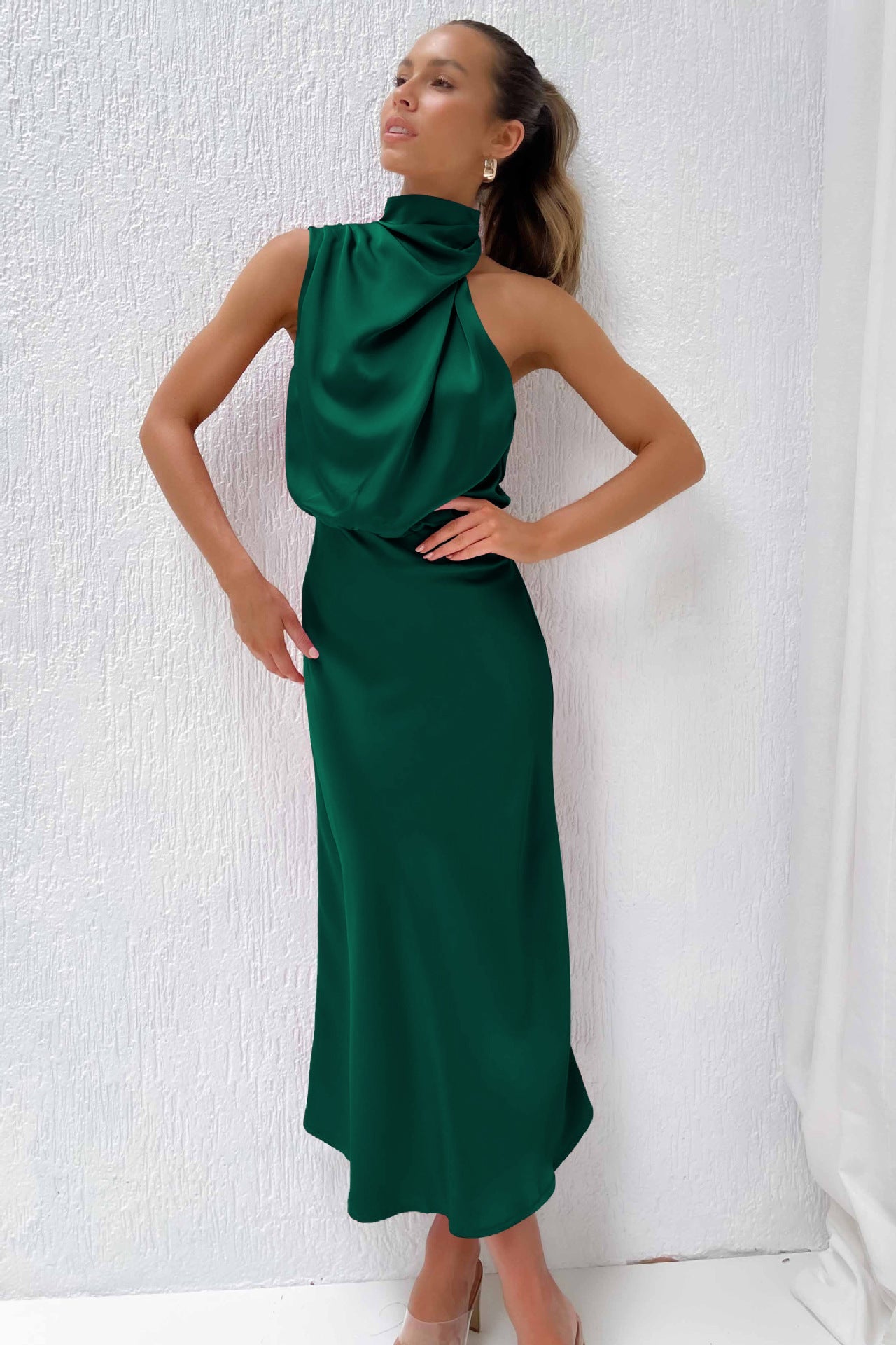 Sleeveless Off Shoulder Bodycon Maxi Dresses Wedding