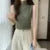 Sleeveless Knit Blouse Summer Color Vest Tops Half High Neck Shirt