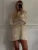 Hollow Out Knit Cover Up Dress for See-through Loose Beach Holiday Mini Dress Summer Splice Knitwear Cover Up