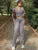 Winter 2 Piece-set Straight Legg Female Zipper Cardigan and High Waist Skinny Tracksuit ’s Pants Outfits