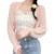 Y2k Shrug 2000s Clothes Color Long Sleeve Cropped Knitted Tops Sun Protection Cardigan Coquette Clothing