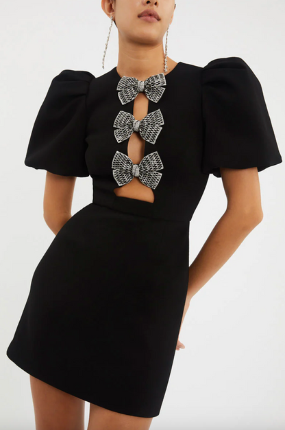 Nora - Bow Mini Dress