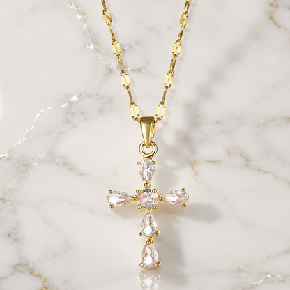 "hope" Cross Necklace