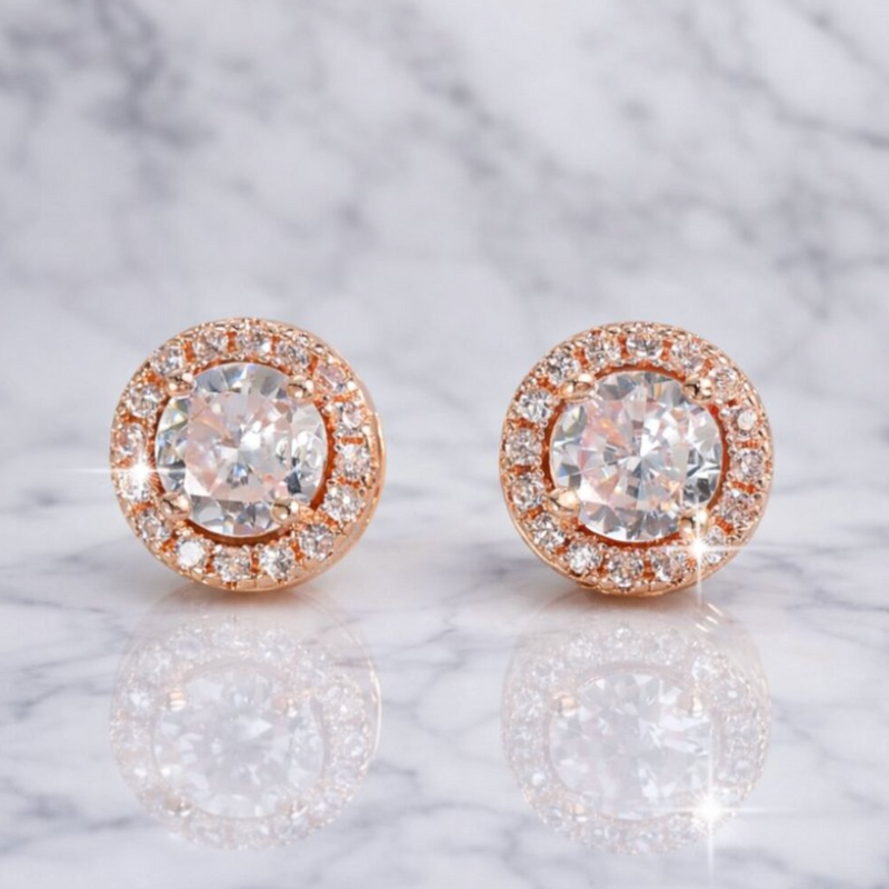 Diana Earrings - White Gold Plated