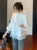 Puff Long Sleeve Chiffon Blouse With Bow Ties Palace Lady Basic Shirt Female Top