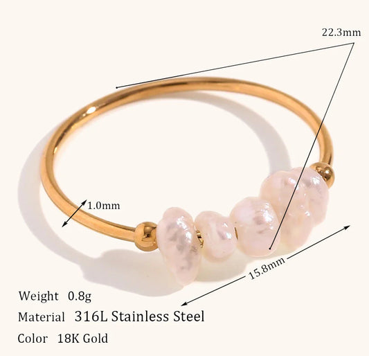 Natural Freshwater Pearl Ring