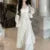 Autumn Winter New Midi Dresses for Lace Ruffles Flare Sleeve A-line Birthday Party Dress Korean Vestidos Mujer