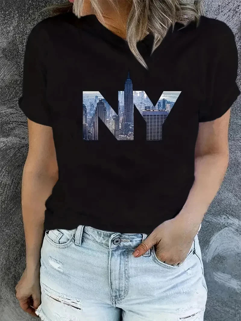 Cartoon Cotton Pattern T-shirt