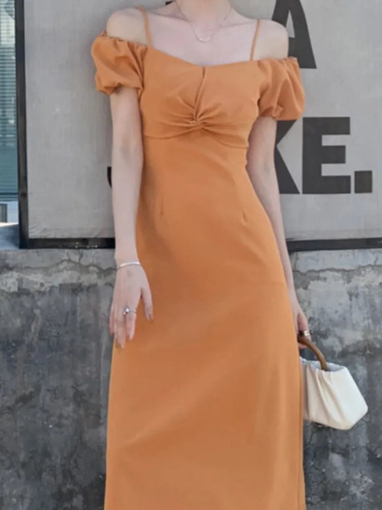 Sleeveless Summer Midi Dress Slim Bodycon Party Prom Vestidos Femme Wedding Clothes Robe