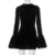 Pull Sleeve Black Mini Dress Female High Waist Long Sleeve Dresses Club Party Bodycon ’s Clothing