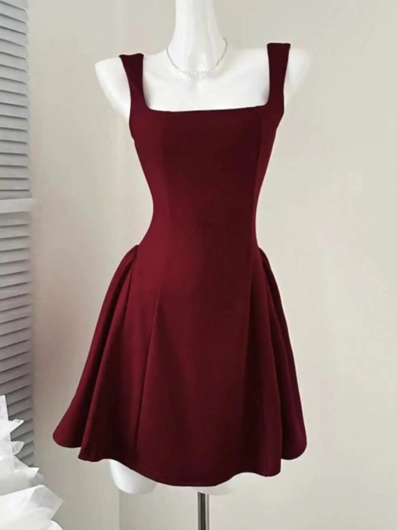Aline Mini Dresses New Korean Summer Plain Corset Princess Tutu Dress Wedding Party Evening Robe
