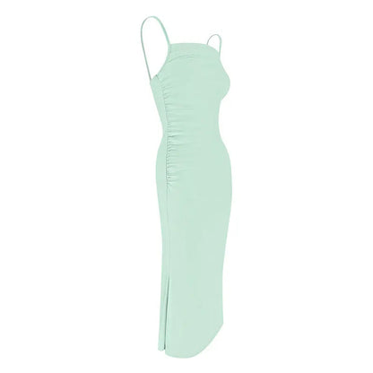 New Sling Dresses Spring Summer Maxi Dress Backless Female Dress Club Party Clothing