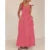 Summer Striped Dress Vacation Clothes Square Collar Sleeveless a Line Long Dresses With Pockets Beach Dresses