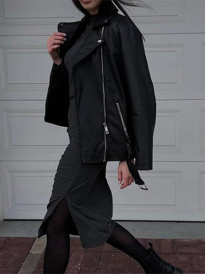 Cut Out O-neck Long Sleeve Midi Dresses