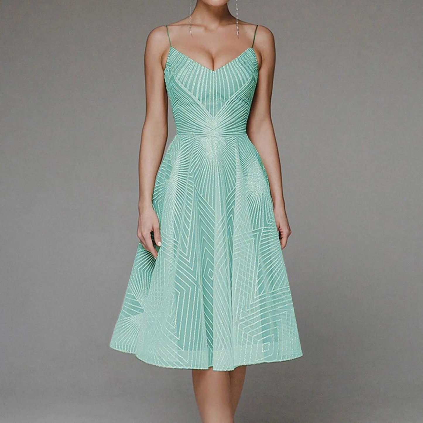 Long Formal Party Midi Dress