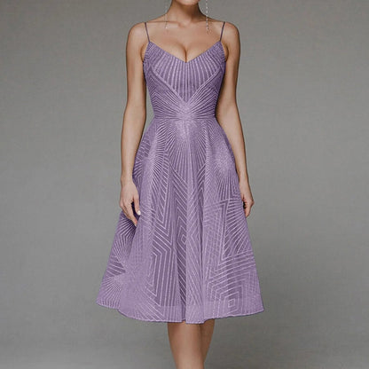 Luxurious Long Formal Party Evening Midi Dress