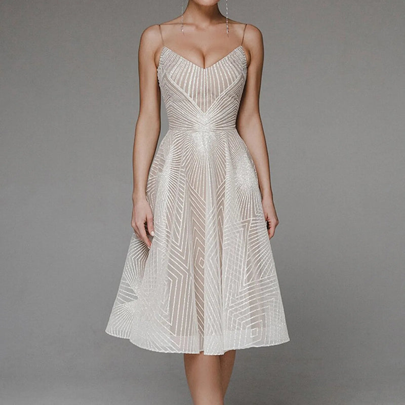 Long Formal Party Midi Dress