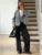 Lapel Cardigan Top ’s Long Sleeve Patchwork Loose Jackets Female Autumn Outwear Cardigan
