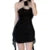 Summer Dress Y2k Clothes Color Sleeveless Backless Ruffled Tassel Mini Dress With 3d Flower Party Dresses