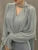 Pleated Long Sleeve Blouse With Ties Ruffle V Neck Basic Top Oversize Lady Office Wear Korean