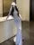 Y2k Autumn 3-piece Skirt Set Long Sleeve Hooded Crop Cardigan Vest Long Skirt Harajuku Club Party New