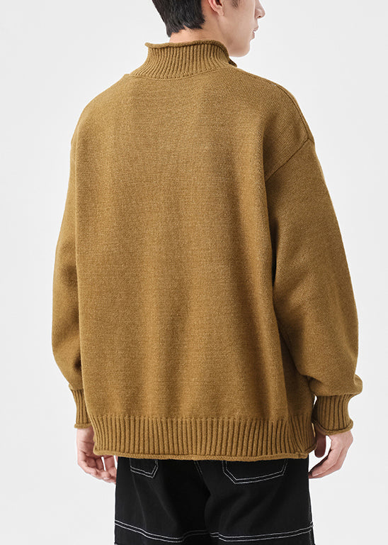 Up Yellow Cardigans Simple Spring Zip Knit