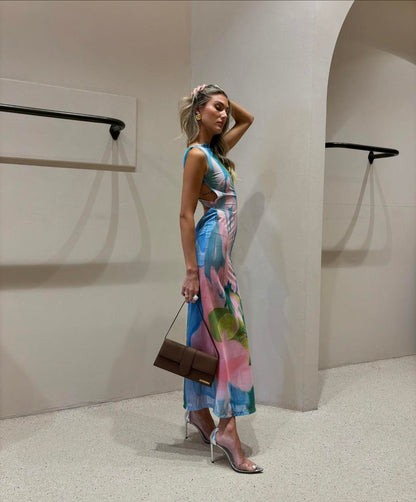 Nola | Pastel Maxi Dress