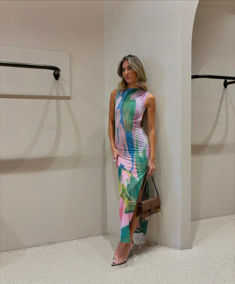 Nola | Pastel Maxi Dress