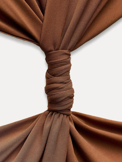 Cutout Hollow Out Backless Maxi Dress