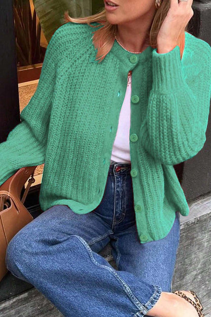Color Botton Down Cardigan