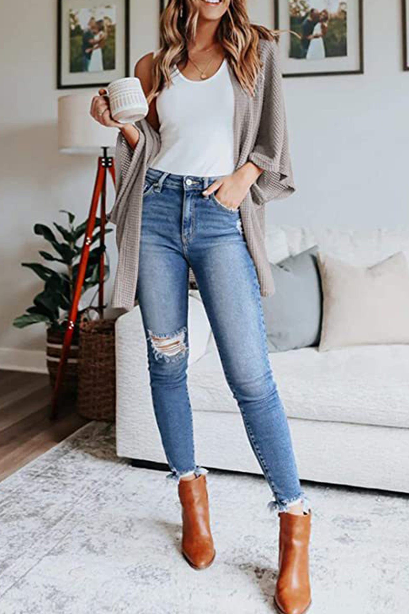 Half Sleeve Wrap Cardigan