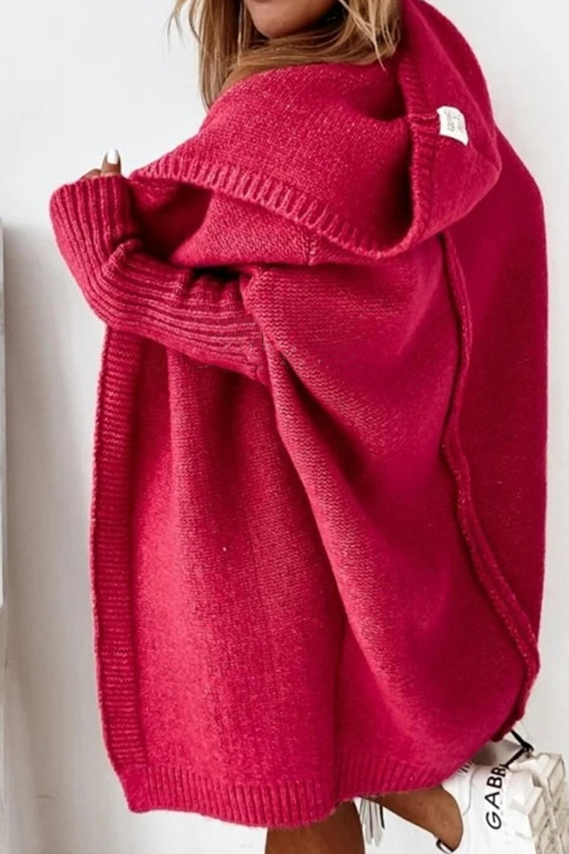 Open Front Hoodie Cardigan