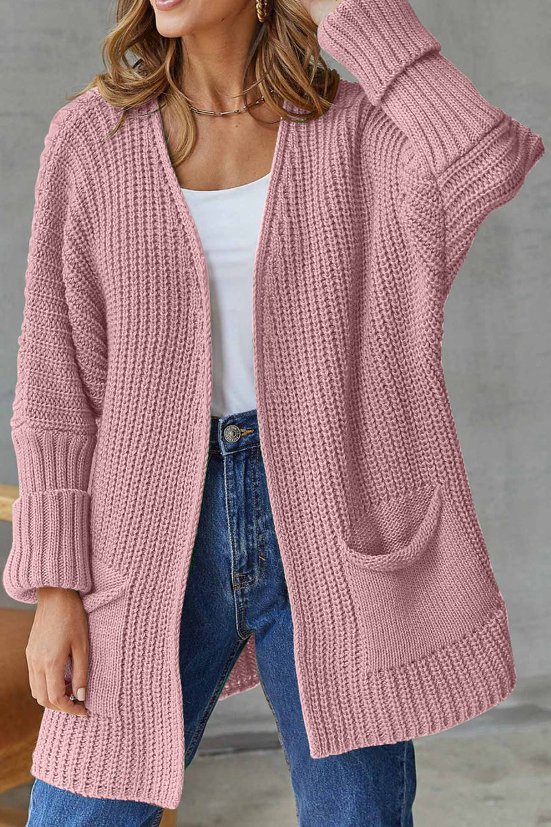 Open Front Long Cardigan