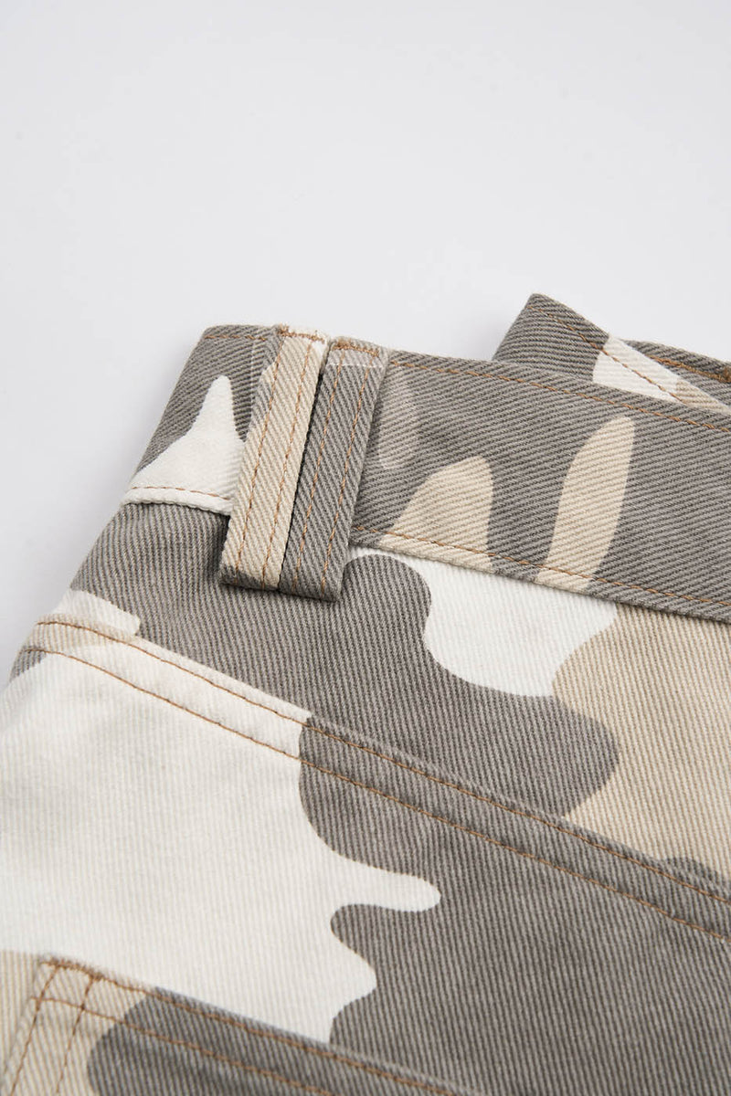 Snow Camo Baggy Pants